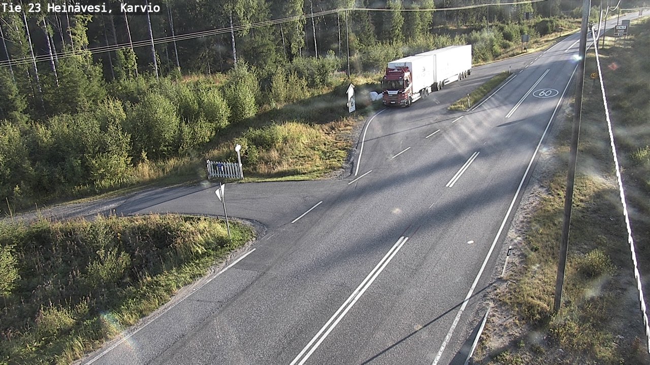 Weather Camera Image Road 23 Heinävesi, Karvio, Heinävesi, Pohjois-Karjala