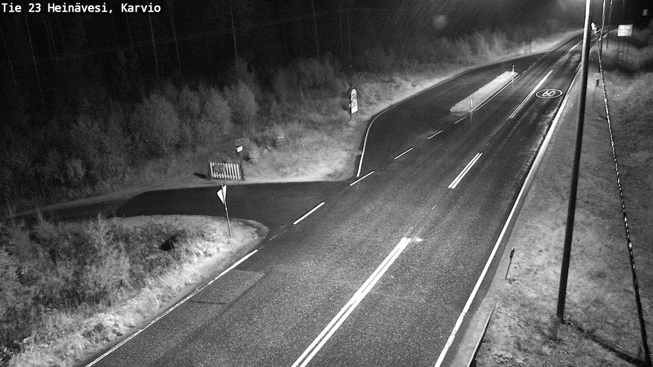 Weather Camera Image Road 23 Heinävesi, Karvio, Heinävesi, Pohjois-Karjala
