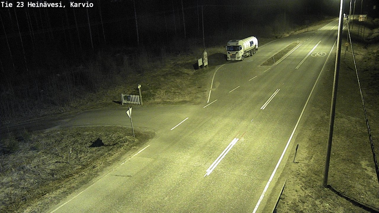 Weather Camera Image Road 23 Heinävesi, Karvio, Heinävesi, Pohjois-Karjala