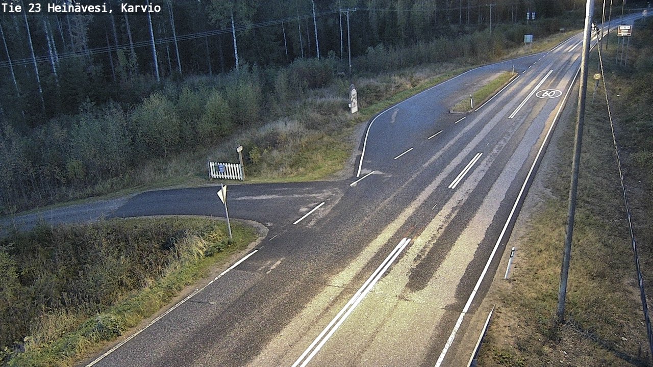 Weather Camera Image Road 23 Heinävesi, Karvio, Heinävesi, Pohjois-Karjala