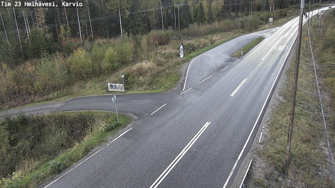 Weather Camera Image Road 23 Heinävesi, Karvio, Heinävesi, Pohjois-Karjala