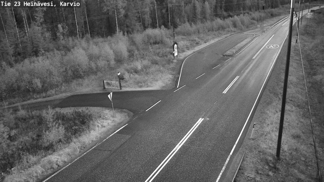 Weather Camera Image Road 23 Heinävesi, Karvio, Heinävesi, Pohjois-Karjala