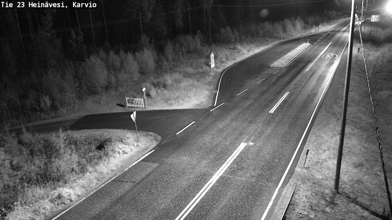 Weather Camera Image Road 23 Heinävesi, Karvio, Heinävesi, Pohjois-Karjala