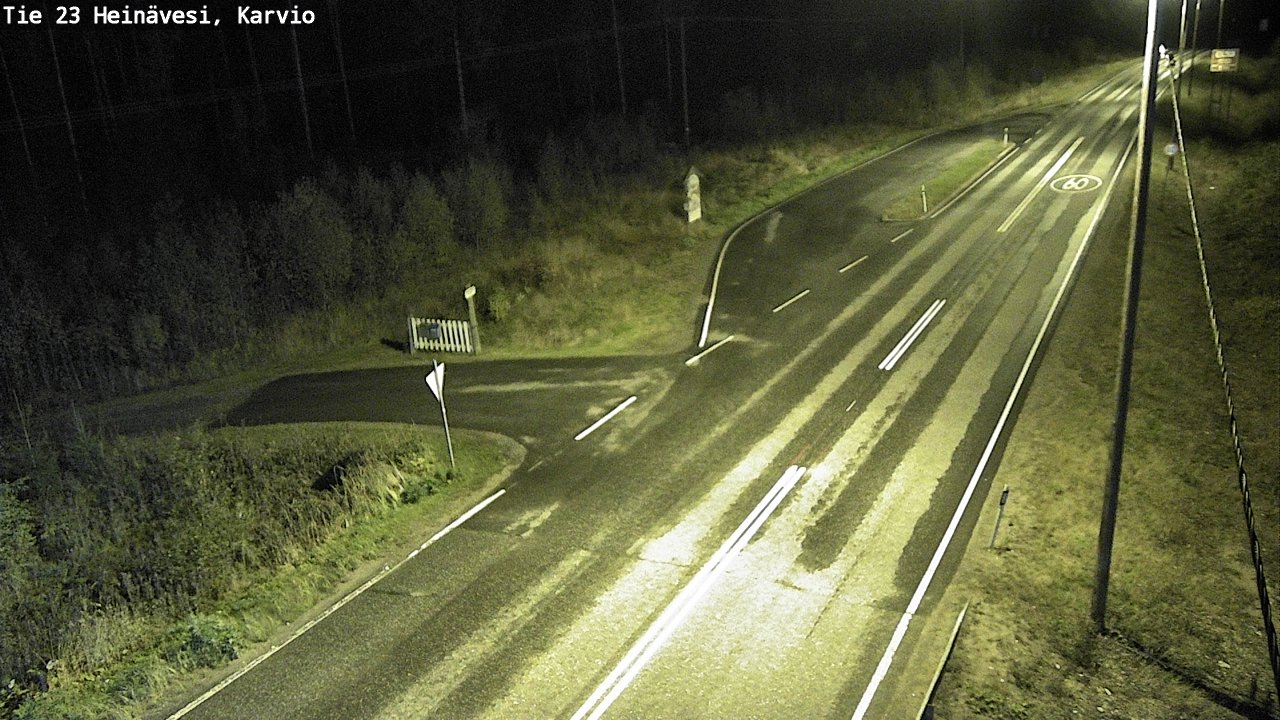 Weather Camera Image Road 23 Heinävesi, Karvio, Heinävesi, Pohjois-Karjala