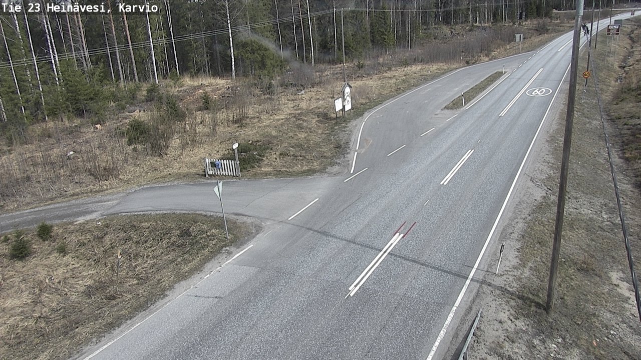 Weather Camera Image Road 23 Heinävesi, Karvio, Heinävesi, Pohjois-Karjala
