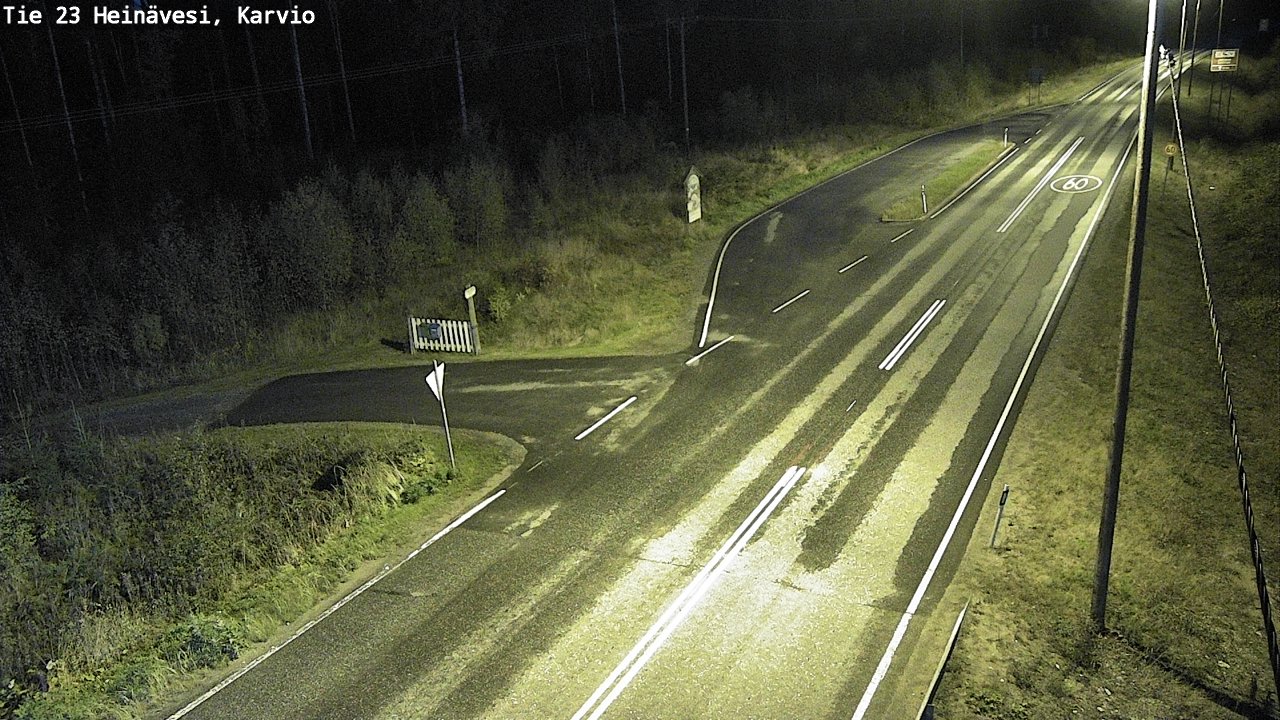 Weather Camera Image Road 23 Heinävesi, Karvio, Heinävesi, Pohjois-Karjala