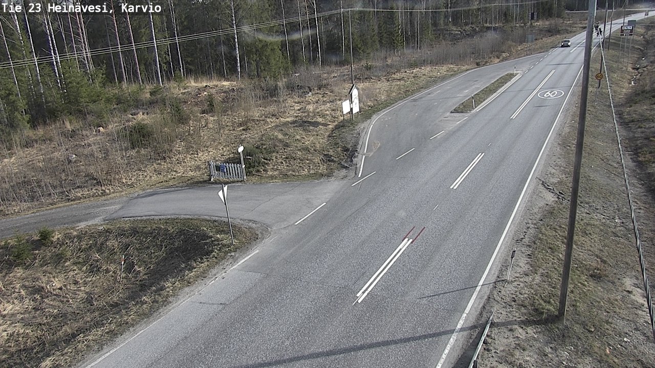 Weather Camera Image Road 23 Heinävesi, Karvio, Heinävesi, Pohjois-Karjala