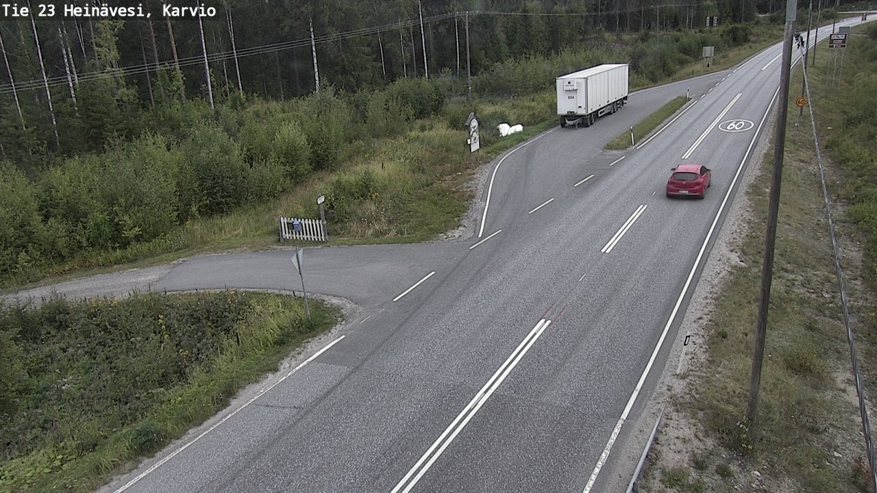 Weather Camera Image Road 23 Heinävesi, Karvio, Heinävesi, Pohjois-Karjala