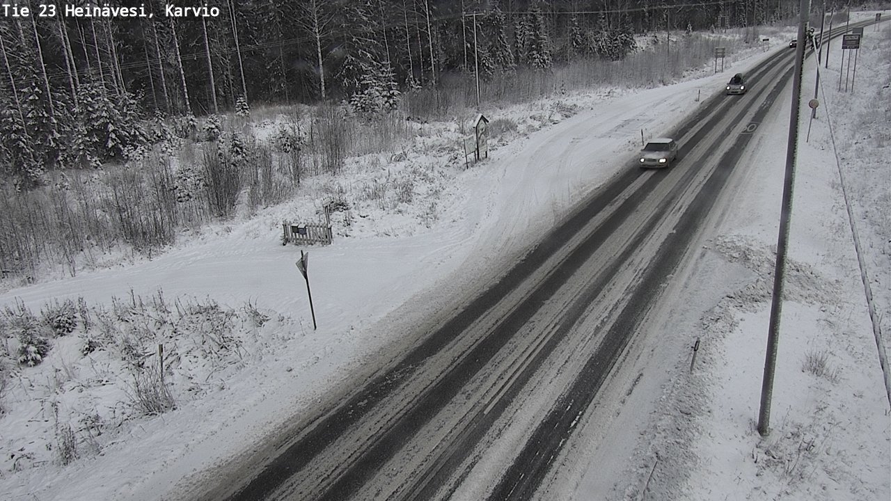 Weather Camera Image Road 23 Heinävesi, Karvio, Heinävesi, Pohjois-Karjala