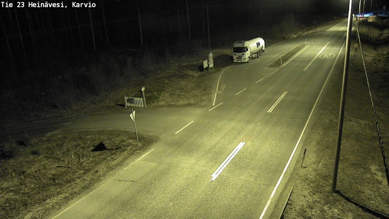 Weather Camera Image Road 23 Heinävesi, Karvio, Heinävesi, Pohjois-Karjala