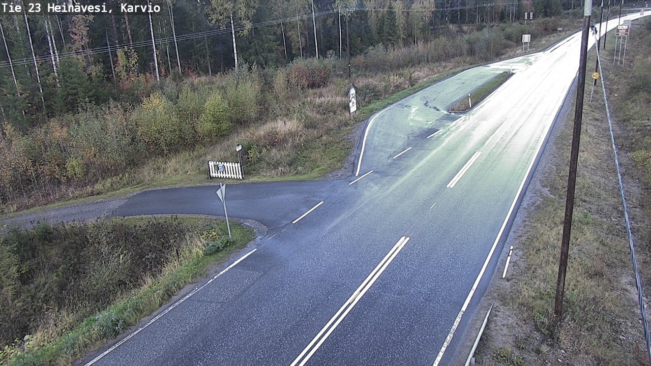 Weather Camera Image Road 23 Heinävesi, Karvio, Heinävesi, Pohjois-Karjala