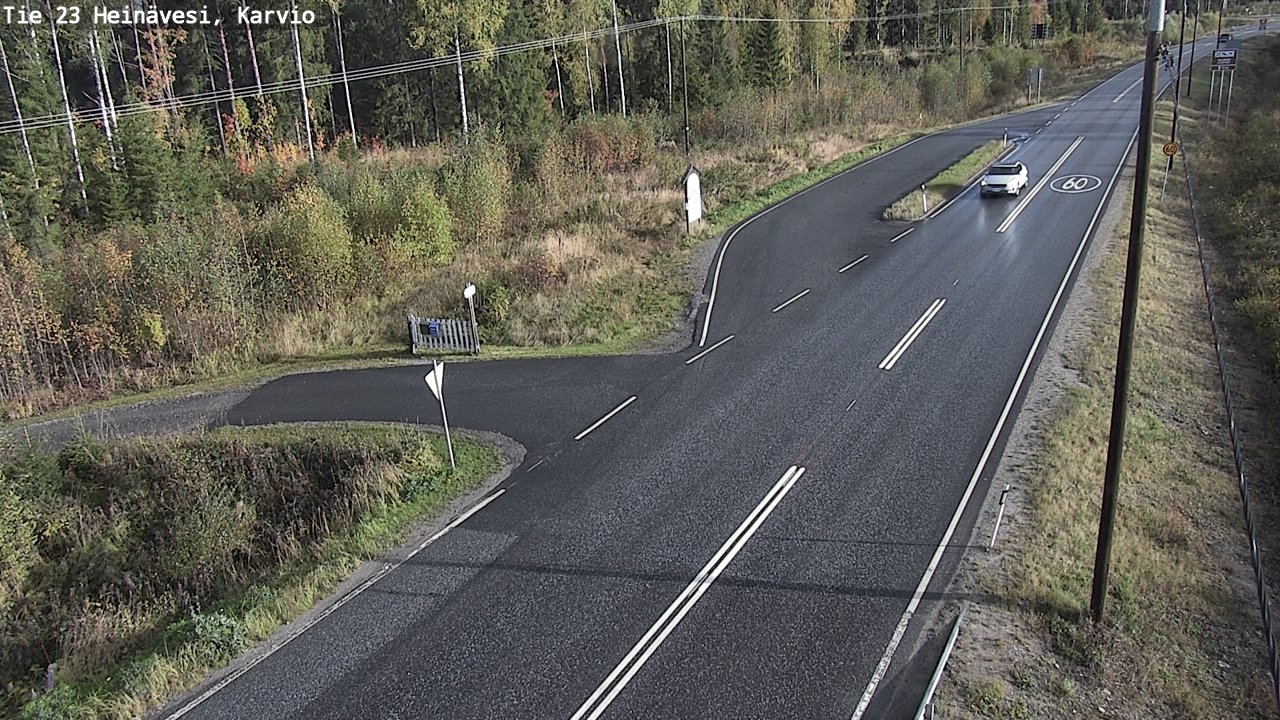 Weather Camera Image Road 23 Heinävesi, Karvio, Heinävesi, Pohjois-Karjala