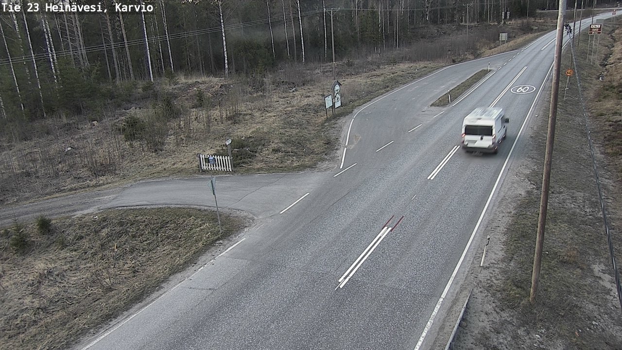 Weather Camera Image Road 23 Heinävesi, Karvio, Heinävesi, Pohjois-Karjala