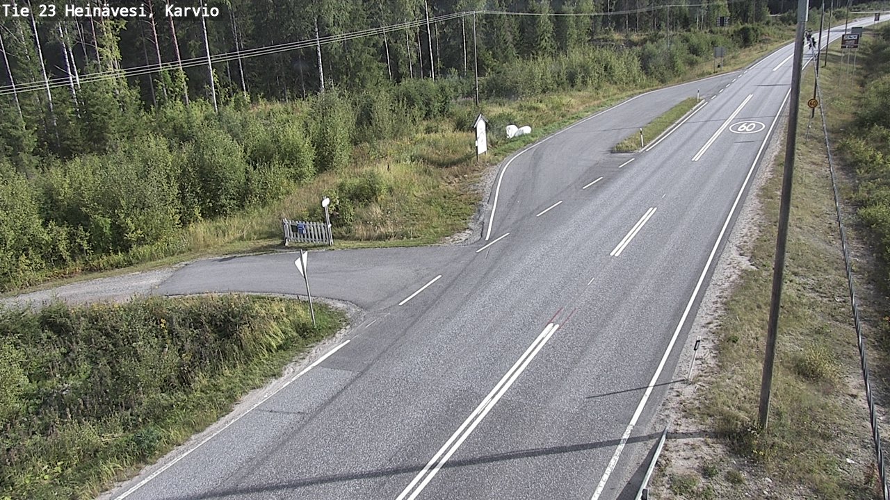 Weather Camera Image Road 23 Heinävesi, Karvio, Heinävesi, Pohjois-Karjala