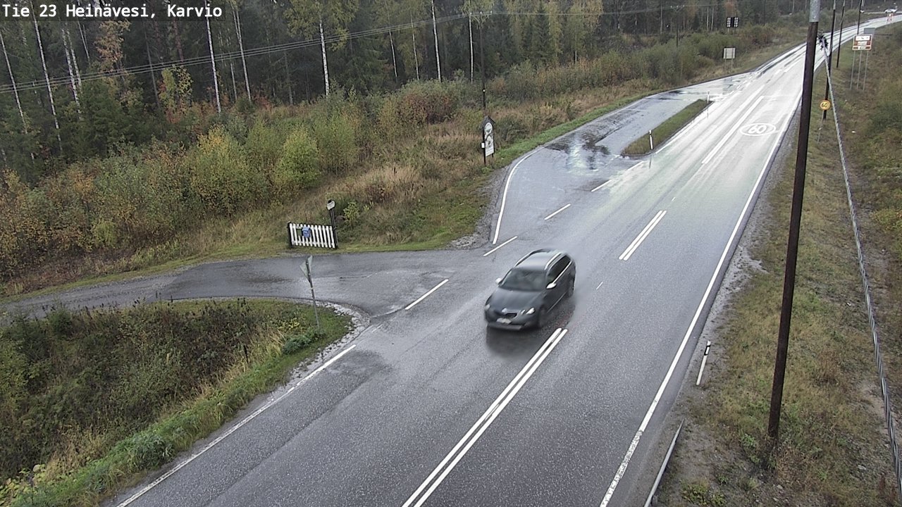 Weather Camera Image Road 23 Heinävesi, Karvio, Heinävesi, Pohjois-Karjala