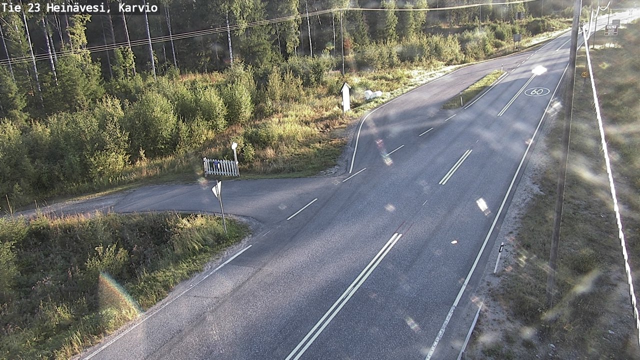 Weather Camera Image Road 23 Heinävesi, Karvio, Heinävesi, Pohjois-Karjala