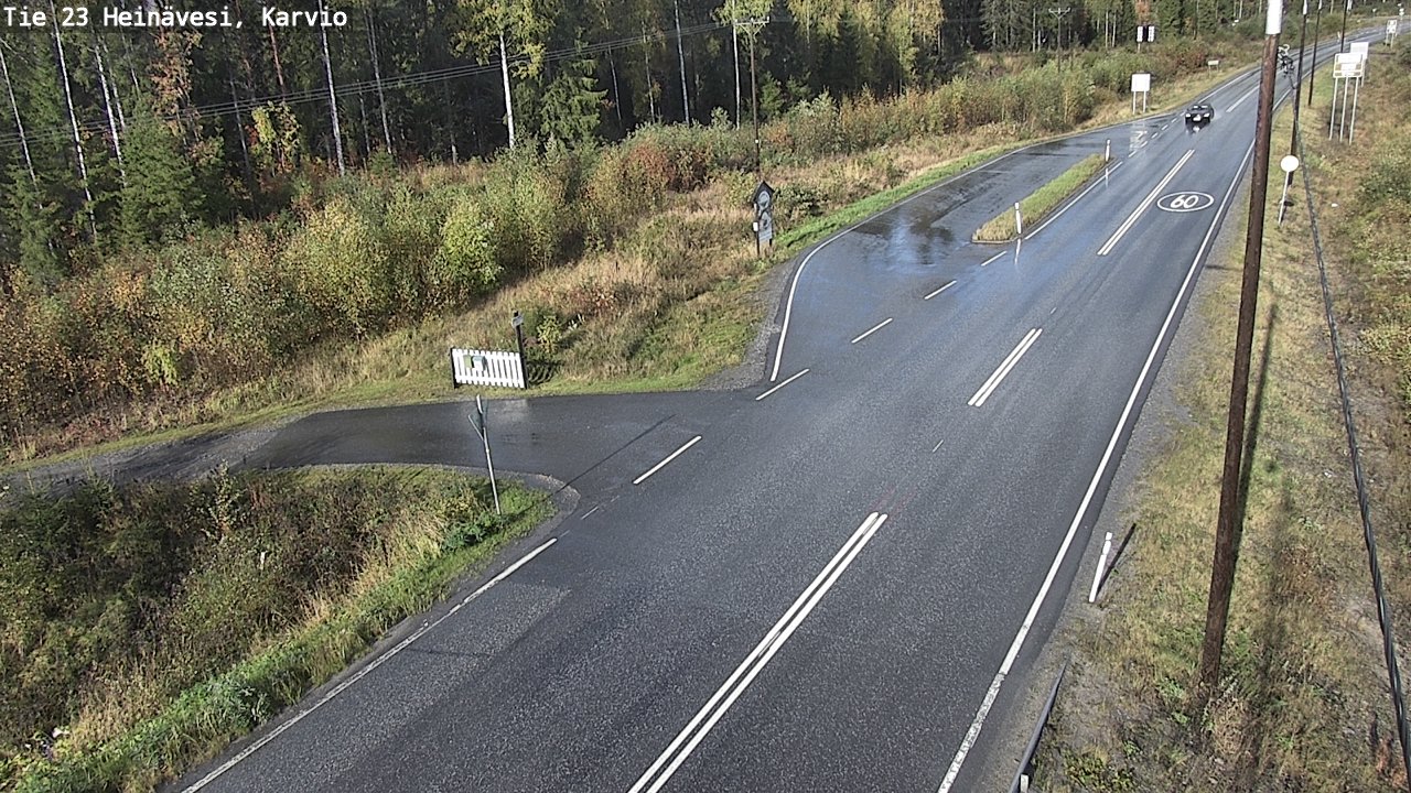 Weather Camera Image Road 23 Heinävesi, Karvio, Heinävesi, Pohjois-Karjala