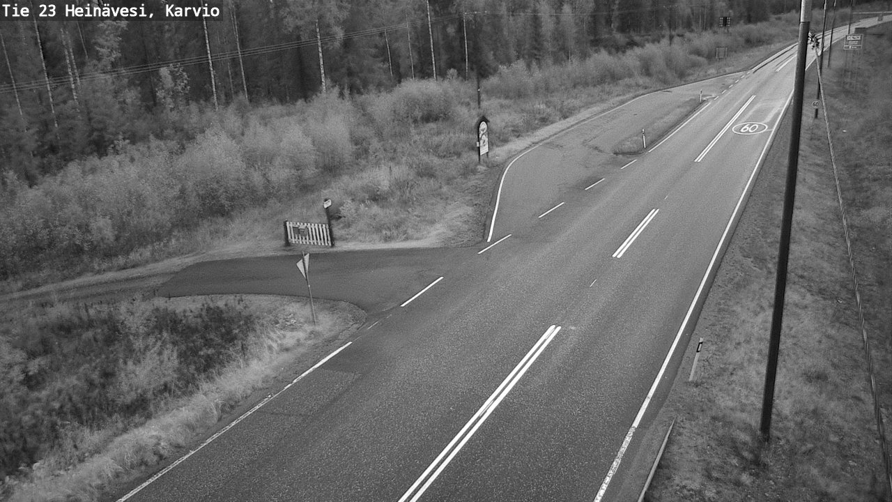 Weather Camera Image Road 23 Heinävesi, Karvio, Heinävesi, Pohjois-Karjala