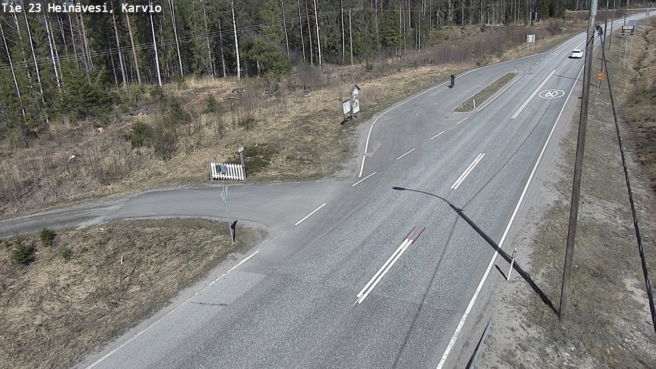 Weather Camera Image Road 23 Heinävesi, Karvio, Heinävesi, Pohjois-Karjala