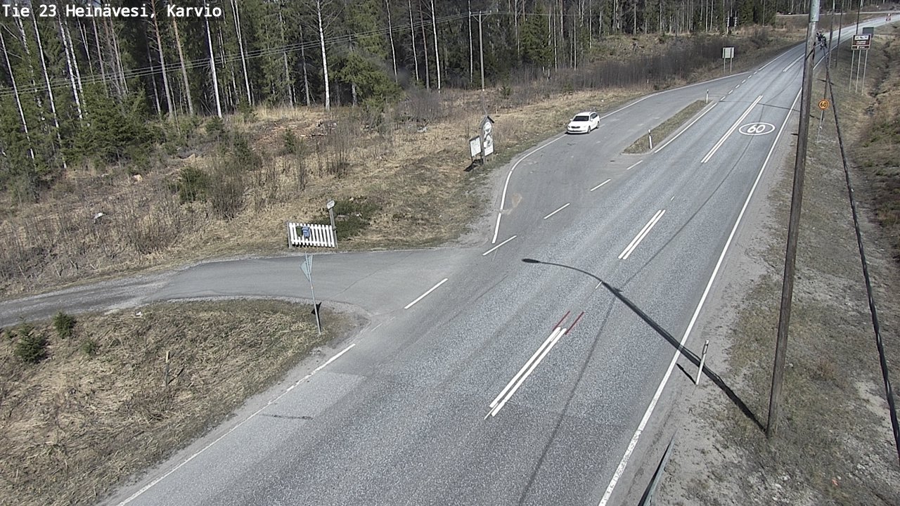 Weather Camera Image Road 23 Heinävesi, Karvio, Heinävesi, Pohjois-Karjala