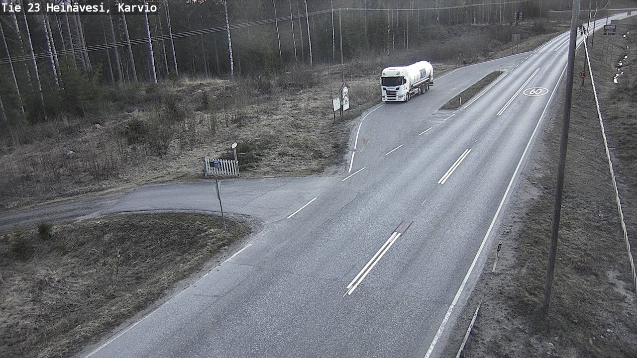 Weather Camera Image Road 23 Heinävesi, Karvio, Heinävesi, Pohjois-Karjala
