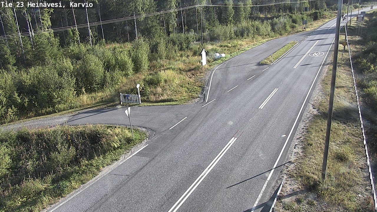 Weather Camera Image Road 23 Heinävesi, Karvio, Heinävesi, Pohjois-Karjala