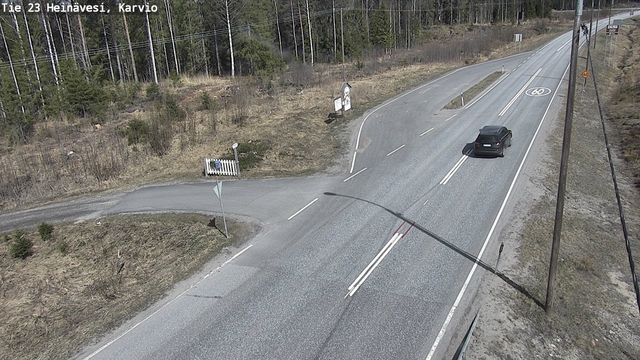Weather Camera Image Road 23 Heinävesi, Karvio, Heinävesi, Pohjois-Karjala