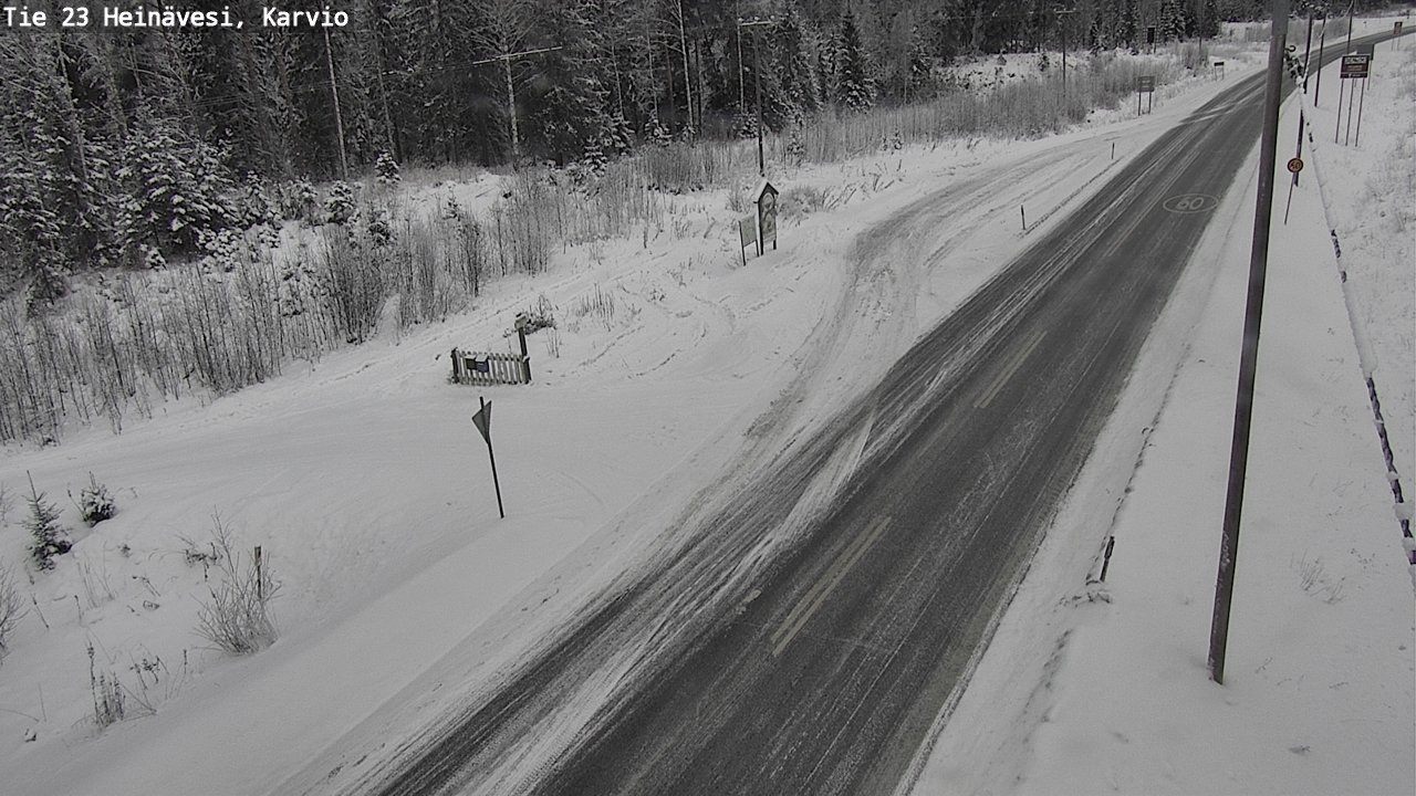 Weather Camera Image Road 23 Heinävesi, Karvio, Heinävesi, Pohjois-Karjala
