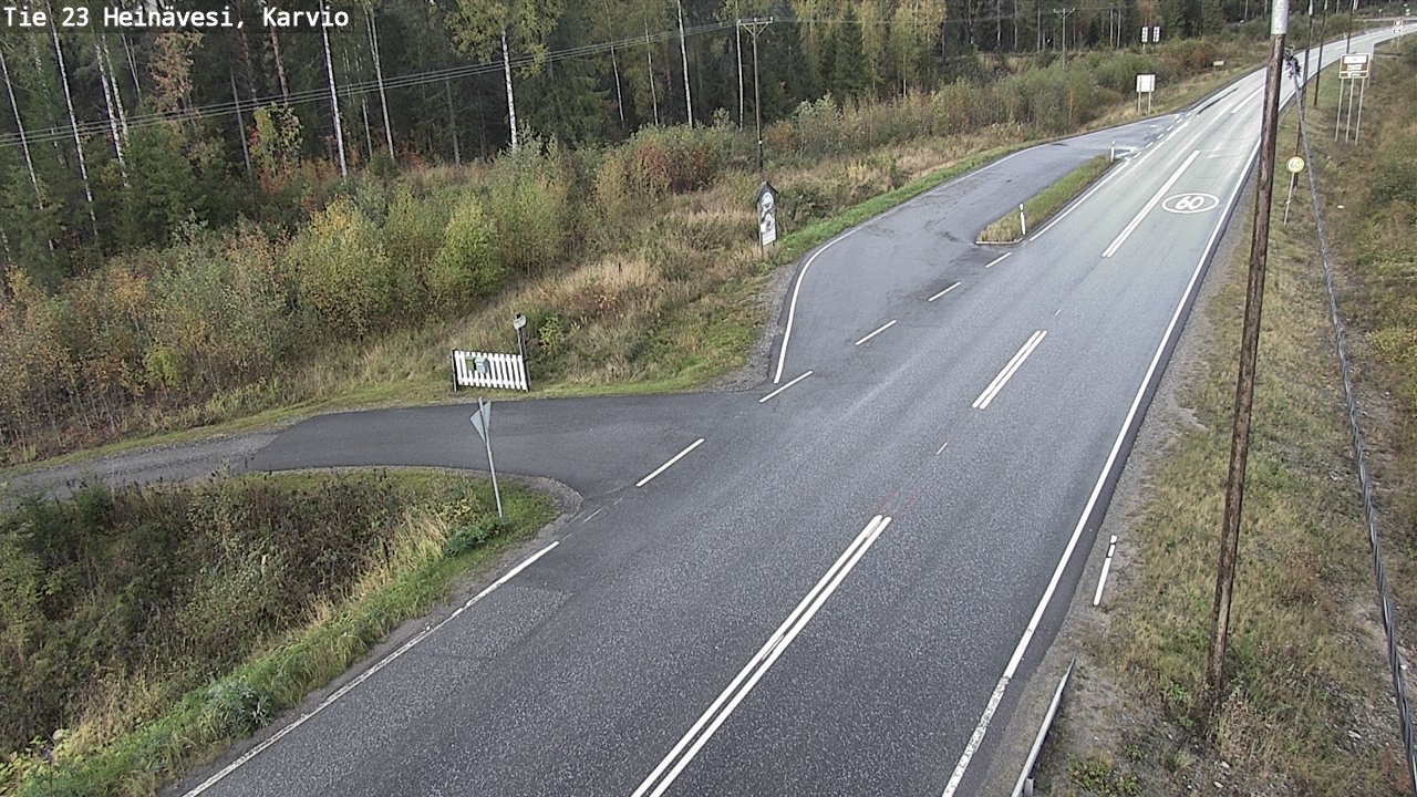 Weather Camera Image Road 23 Heinävesi, Karvio, Heinävesi, Pohjois-Karjala