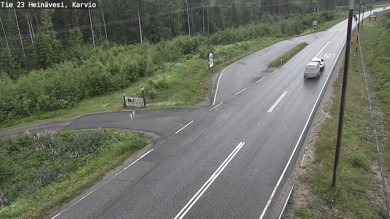 Weather Camera Image Väg 23 Heinävesi, Karvio, Heinävesi, Pohjois-Karjala
