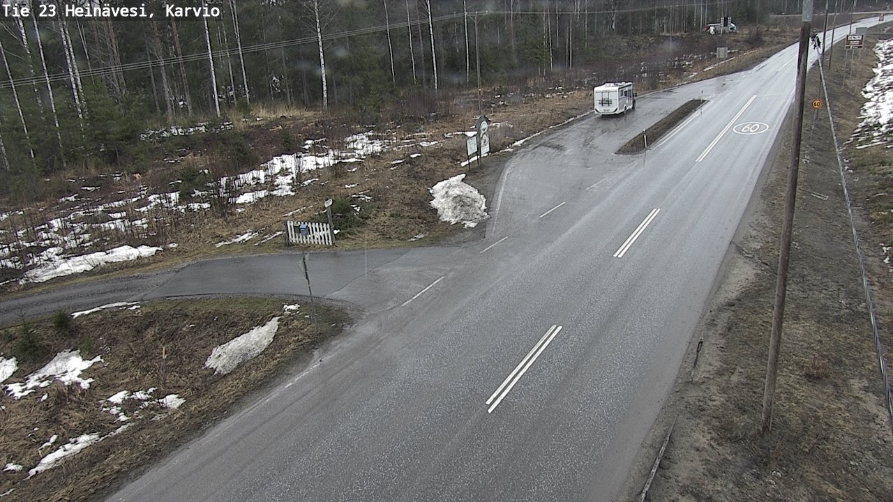 Weather Camera Image Road 23 Heinävesi, Karvio, Heinävesi, Pohjois-Karjala