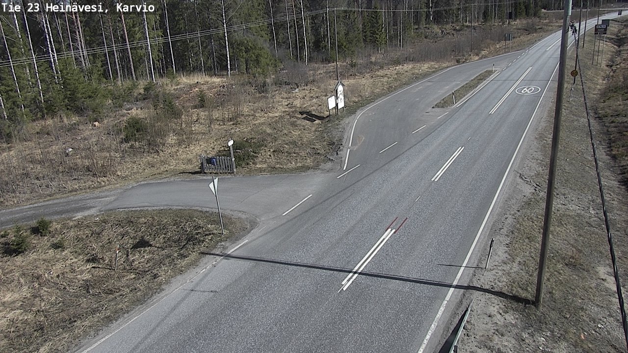 Weather Camera Image Road 23 Heinävesi, Karvio, Heinävesi, Pohjois-Karjala