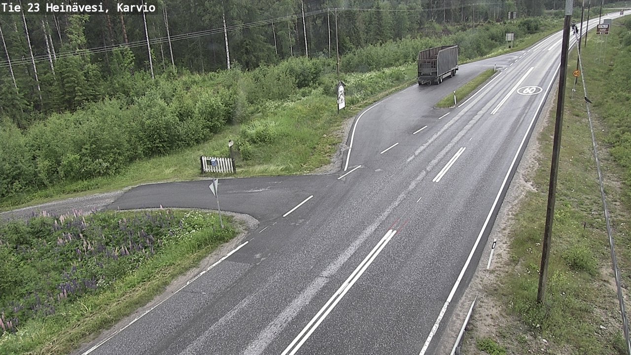 Weather Camera Image Väg 23 Heinävesi, Karvio, Heinävesi, Pohjois-Karjala