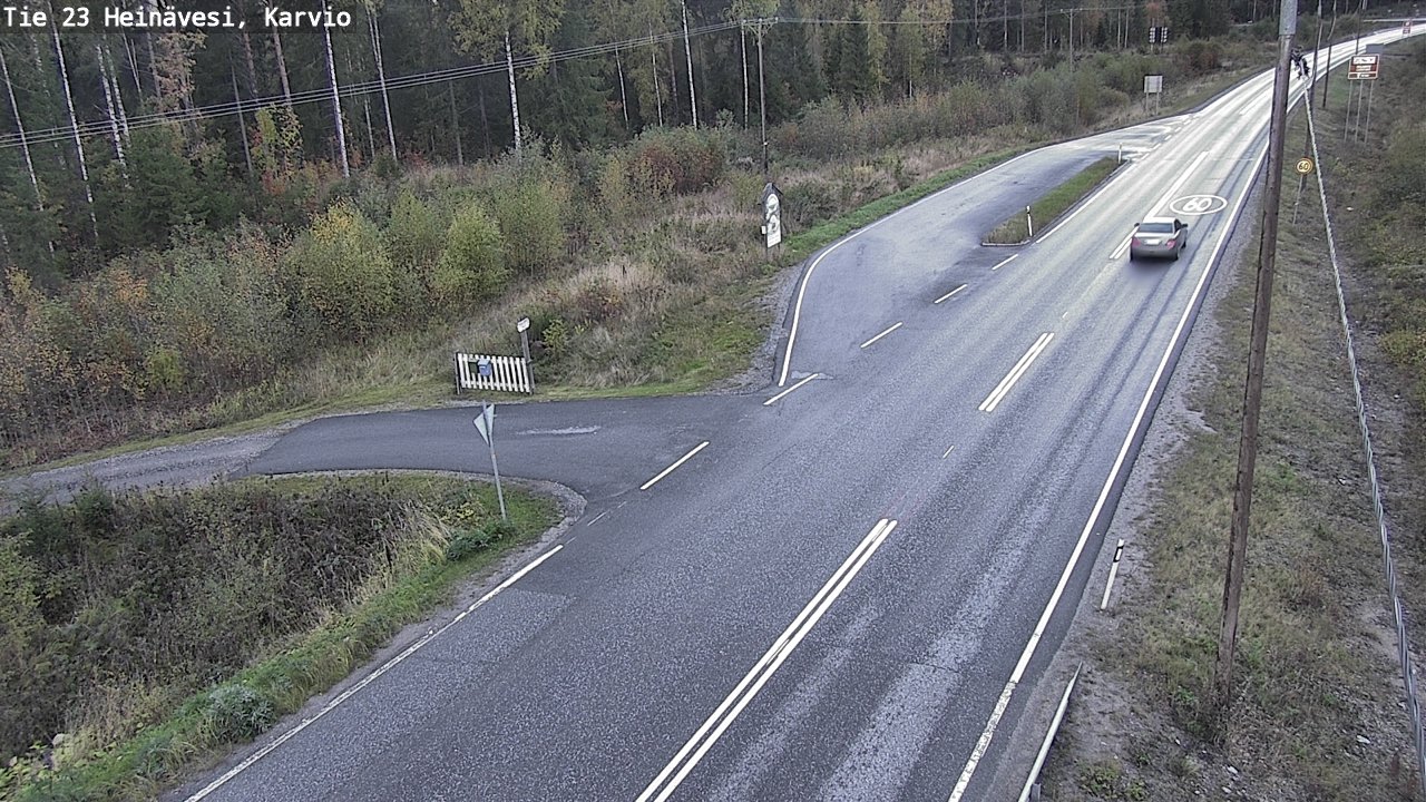 Weather Camera Image Road 23 Heinävesi, Karvio, Heinävesi, Pohjois-Karjala