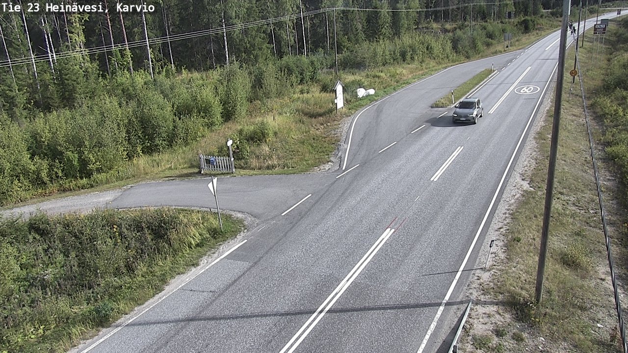 Weather Camera Image Road 23 Heinävesi, Karvio, Heinävesi, Pohjois-Karjala