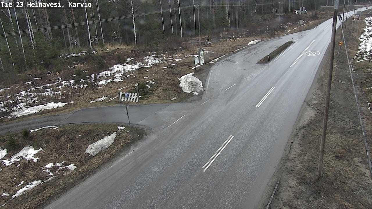 Weather Camera Image Road 23 Heinävesi, Karvio, Heinävesi, Pohjois-Karjala