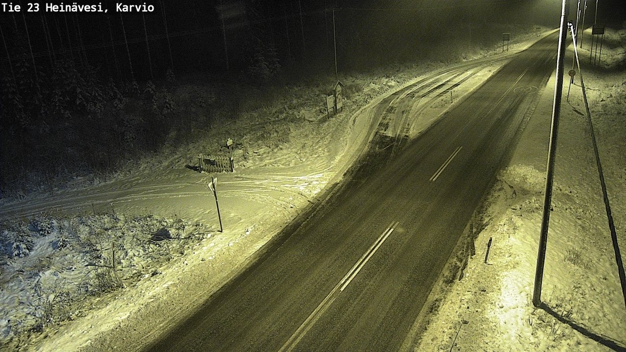 Weather Camera Image Road 23 Heinävesi, Karvio, Heinävesi, Pohjois-Karjala