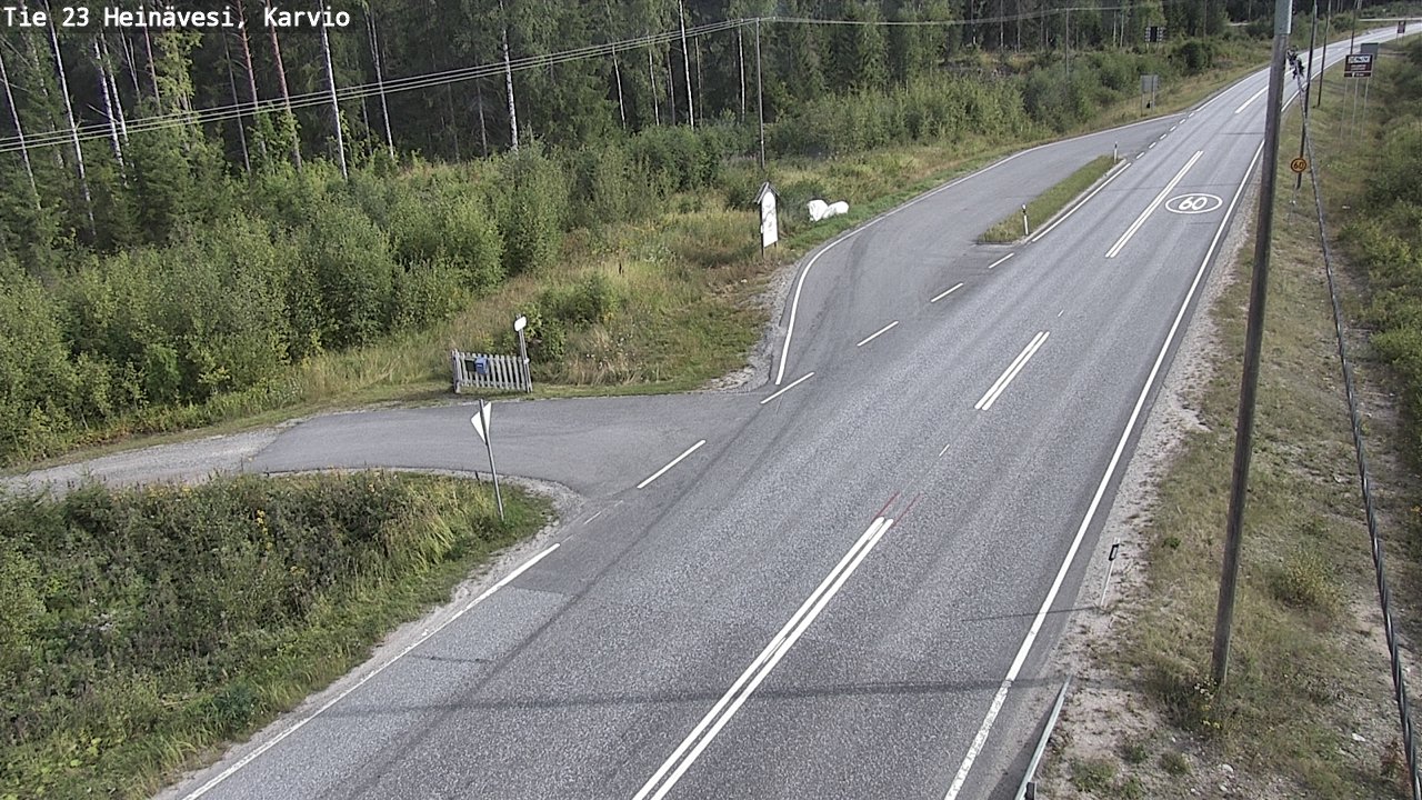 Weather Camera Image Road 23 Heinävesi, Karvio, Heinävesi, Pohjois-Karjala