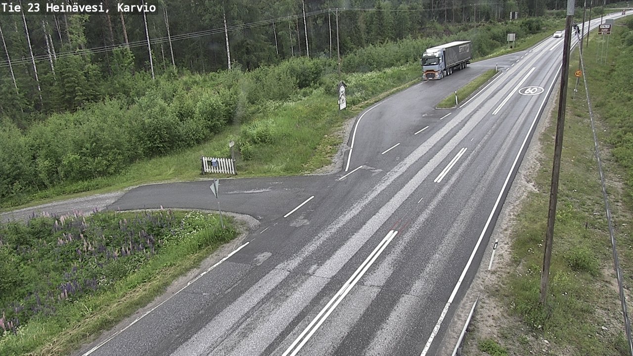 Weather Camera Image Road 23 Heinävesi, Karvio, Heinävesi, Pohjois-Karjala