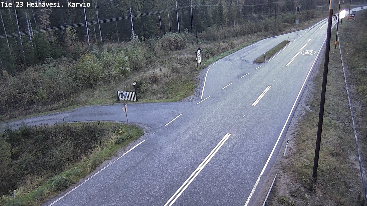 Weather Camera Image Road 23 Heinävesi, Karvio, Heinävesi, Pohjois-Karjala