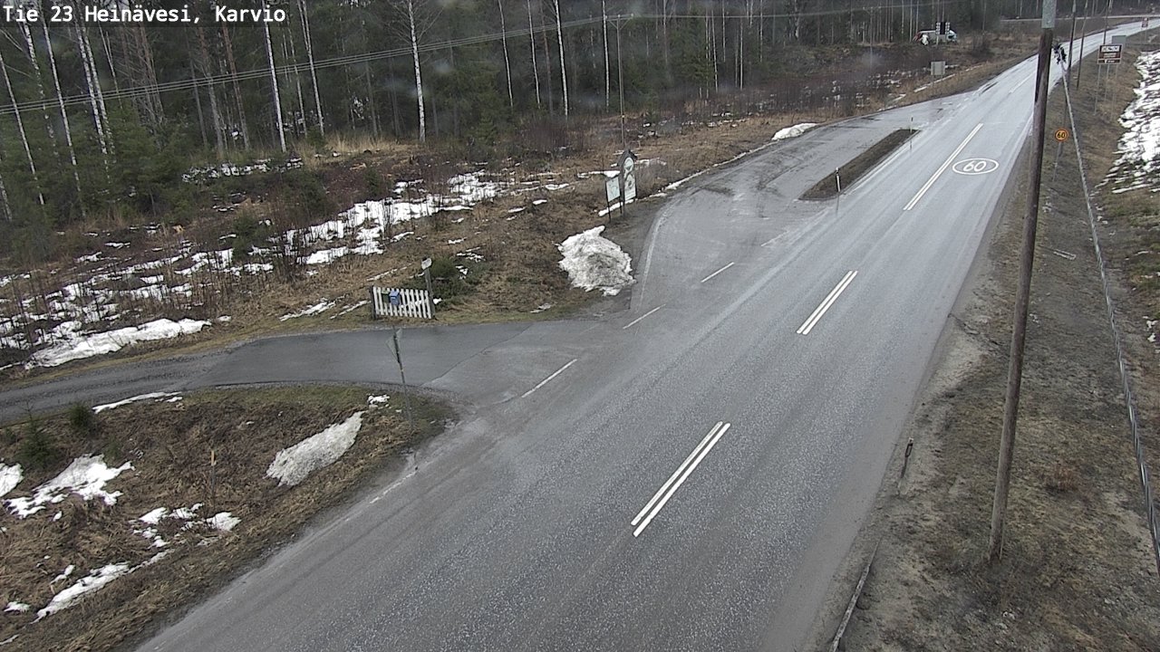 Weather Camera Image Road 23 Heinävesi, Karvio, Heinävesi, Pohjois-Karjala