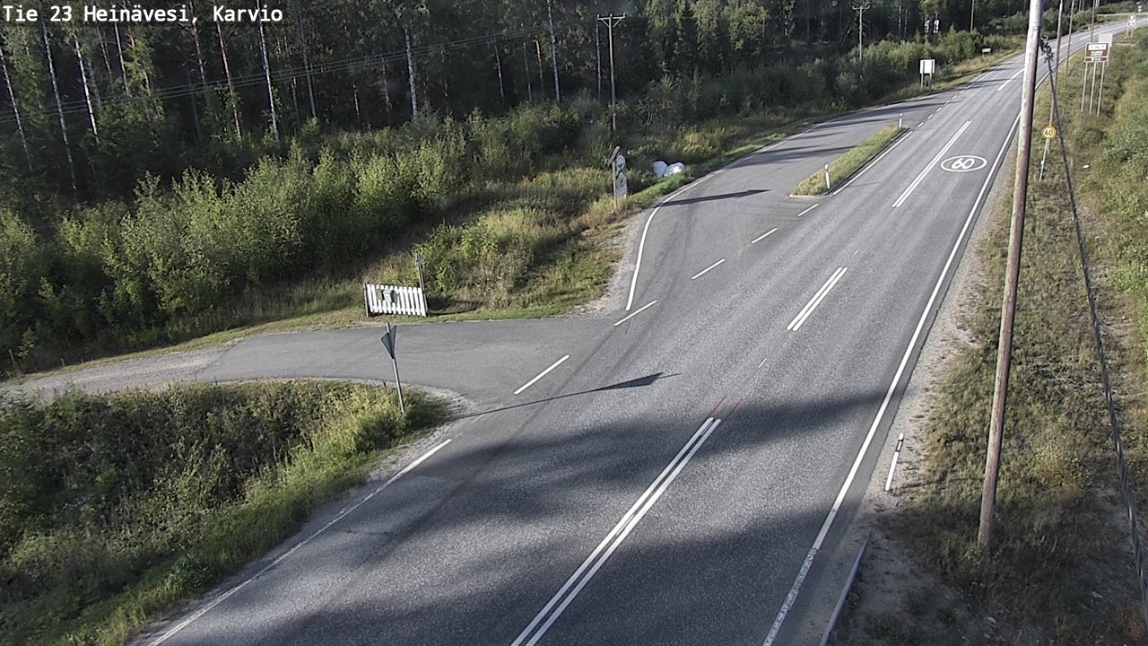 Kelikamerat Kuva Tie 23 Heinävesi, Karvio, Heinävesi, Pohjois-Karjala