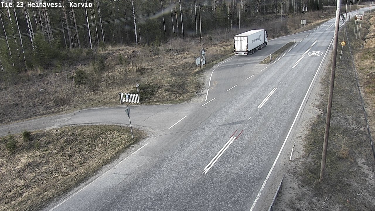 Weather Camera Image Road 23 Heinävesi, Karvio, Heinävesi, Pohjois-Karjala