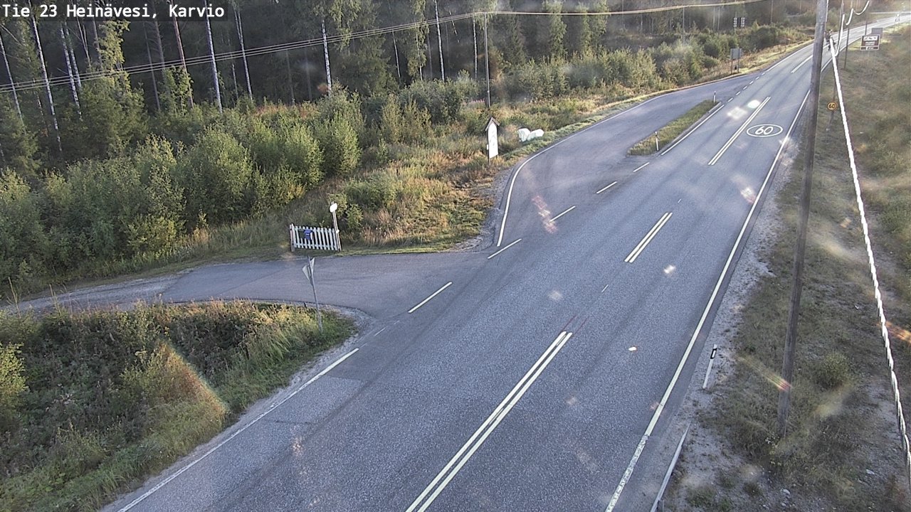 Weather Camera Image Road 23 Heinävesi, Karvio, Heinävesi, Pohjois-Karjala