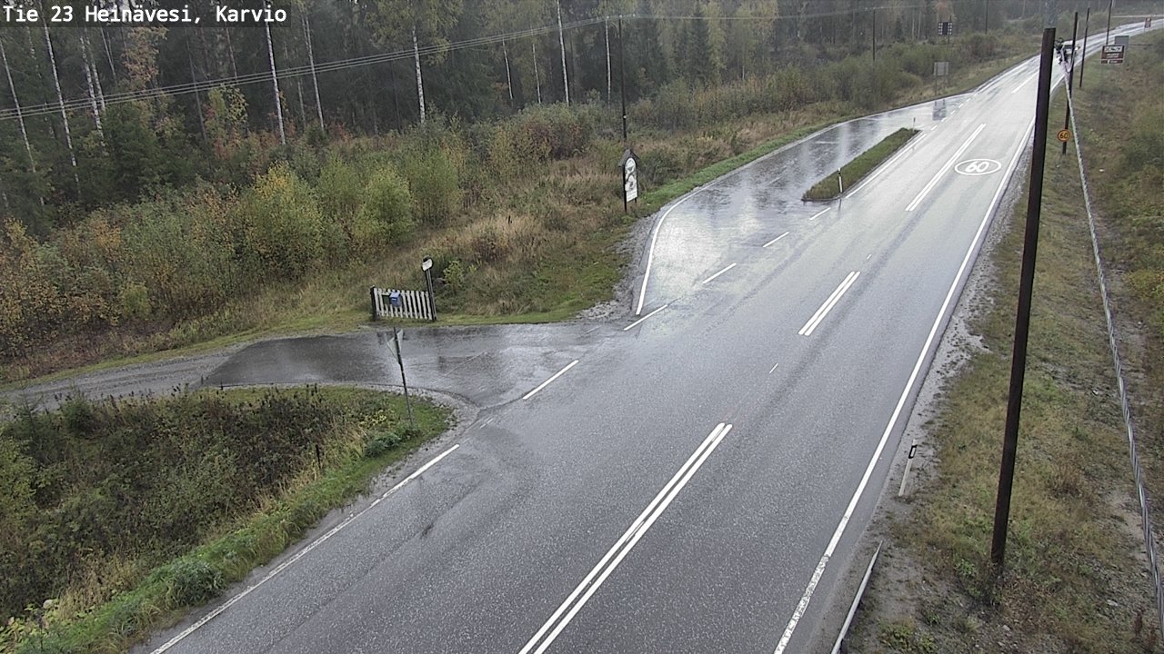 Weather Camera Image Road 23 Heinävesi, Karvio, Heinävesi, Pohjois-Karjala