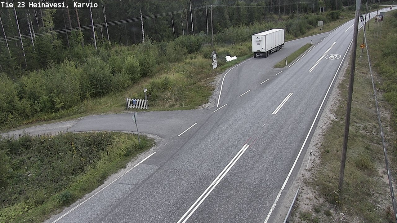 Weather Camera Image Road 23 Heinävesi, Karvio, Heinävesi, Pohjois-Karjala