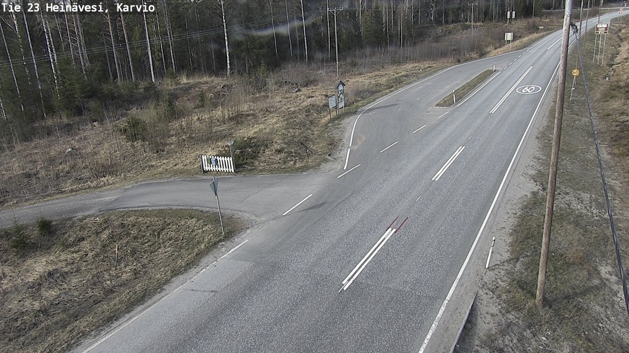 Weather Camera Image Road 23 Heinävesi, Karvio, Heinävesi, Pohjois-Karjala