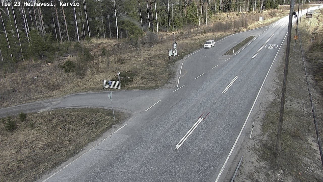 Weather Camera Image Road 23 Heinävesi, Karvio, Heinävesi, Pohjois-Karjala