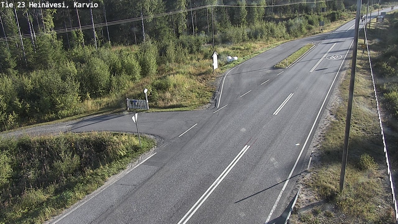 Weather Camera Image Road 23 Heinävesi, Karvio, Heinävesi, Pohjois-Karjala