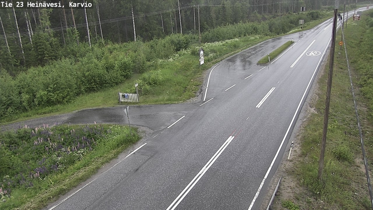 Kelikamerat Kuva Tie 23 Heinävesi, Karvio, Heinävesi, Pohjois-Karjala